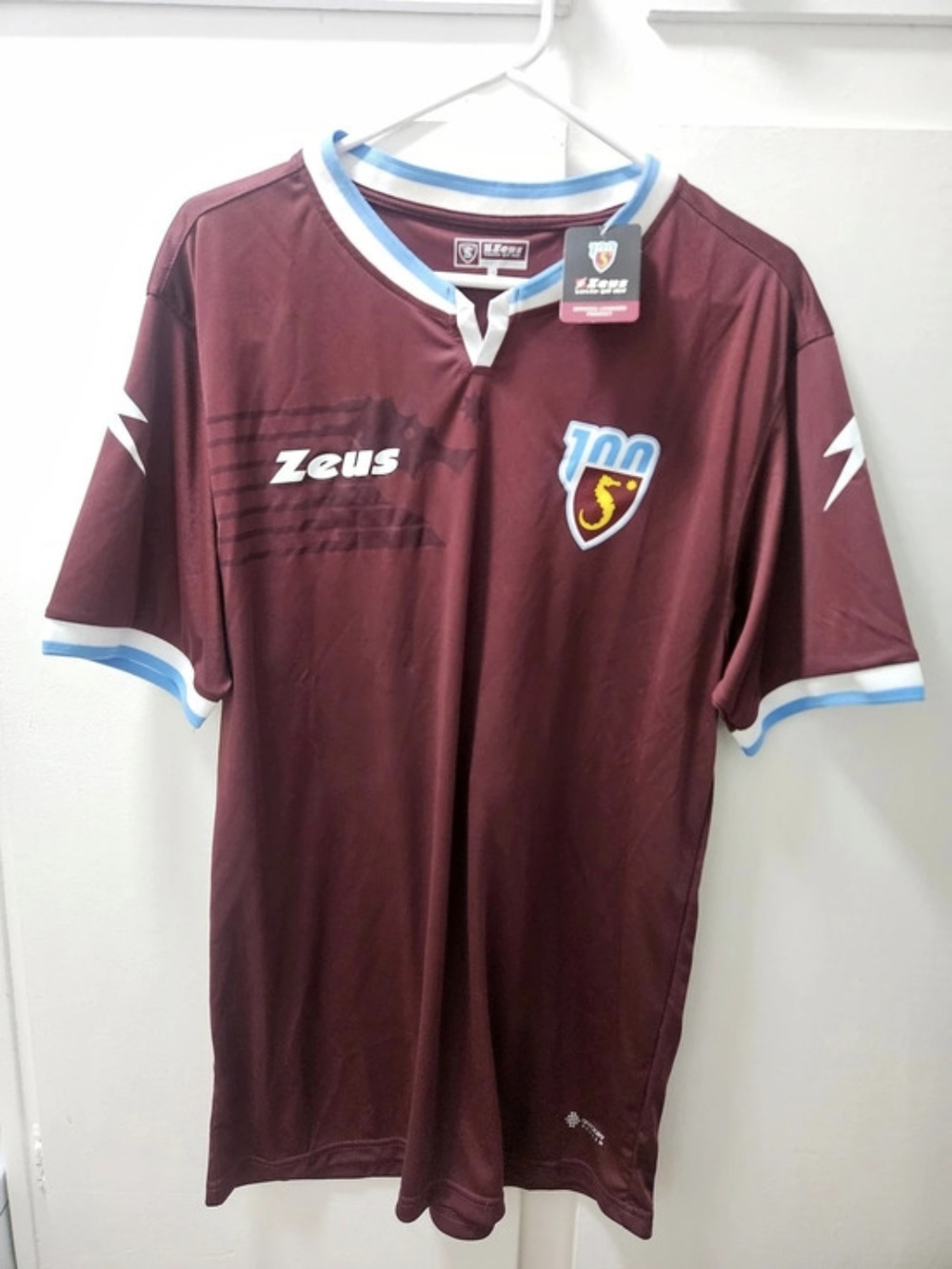 Rare US Salernitana 1919 2019-2020 Centenary Home Jersey Men's Zeus Size XL